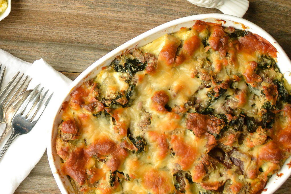 Sausage Kale Bread Pudding - Lakewinds Food Co-op