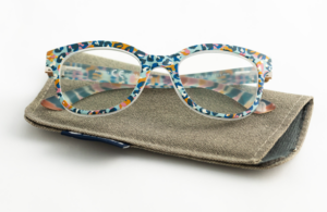 Peepers Blue Light Glasses in Blue Coralshell Pattern