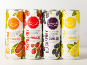 Wyld CBD Drinks in a Row