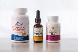 Vitamin C, D Drops, and Zinc for Winter Wellness Support