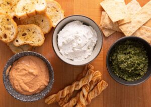 Deli Hummus, Dips, and Crackers